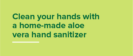 Home made hand sanitizer