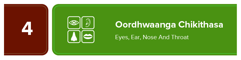 Oordhwaanga Chikithasa - Eyes, Ear, Nose and Throat
